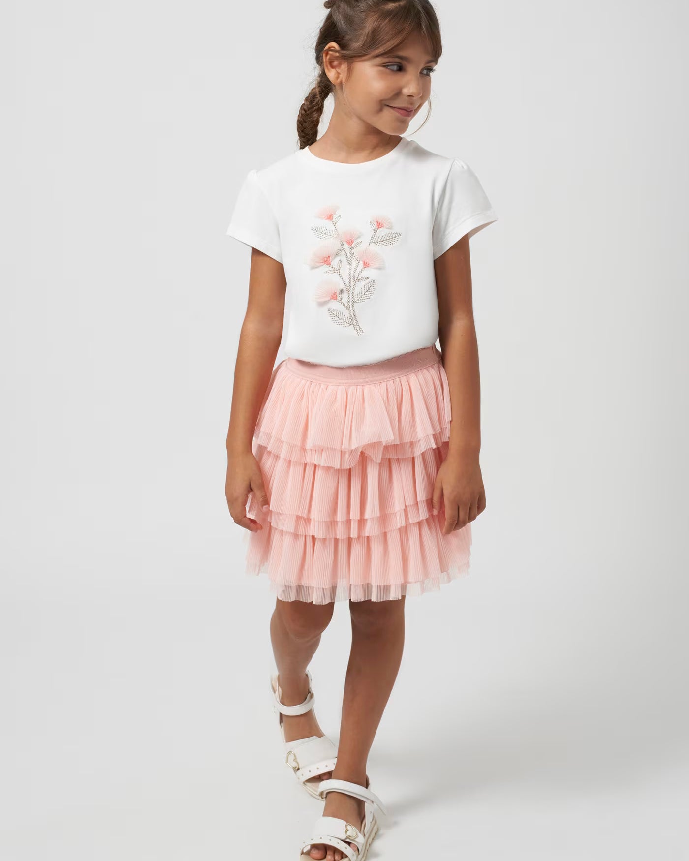 Gonna tulle ragazza Mayoral rosa tulipano Mayoral Rosato