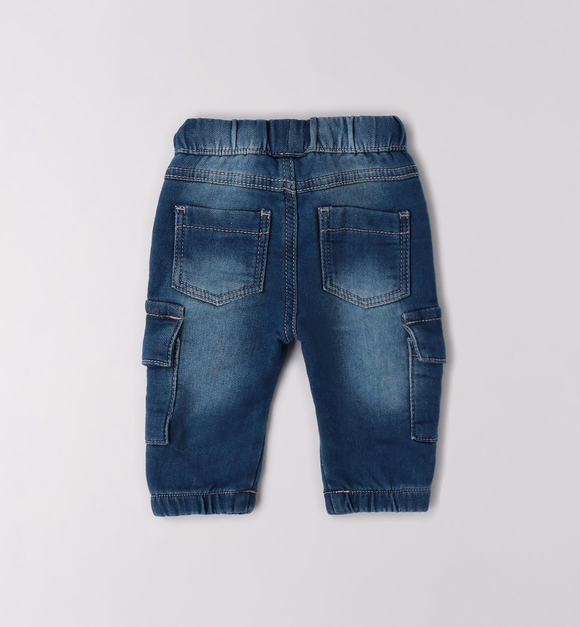 Jeans cargo morbido neonato iDO blu medio iDO 1 Mesi 56cm