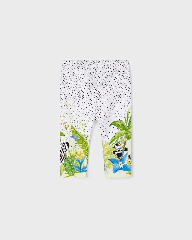 Leggings 3/4 bambina Mayoral bianco Zebra pois Mayoral 2 Anni 92cm