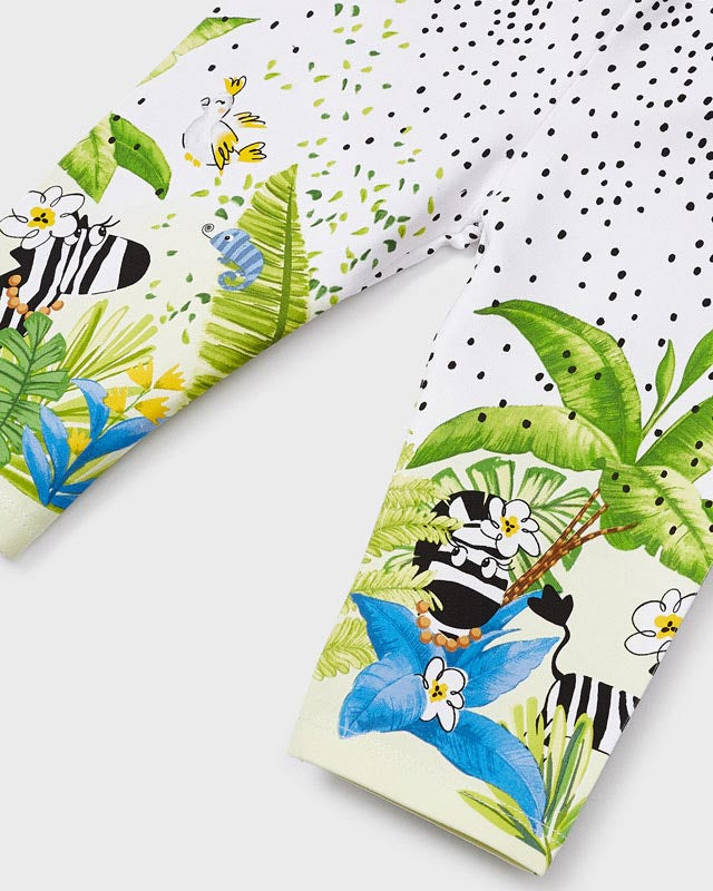 Leggings 3/4 bambina Mayoral bianco Zebra pois Mayoral 2 Anni 92cm