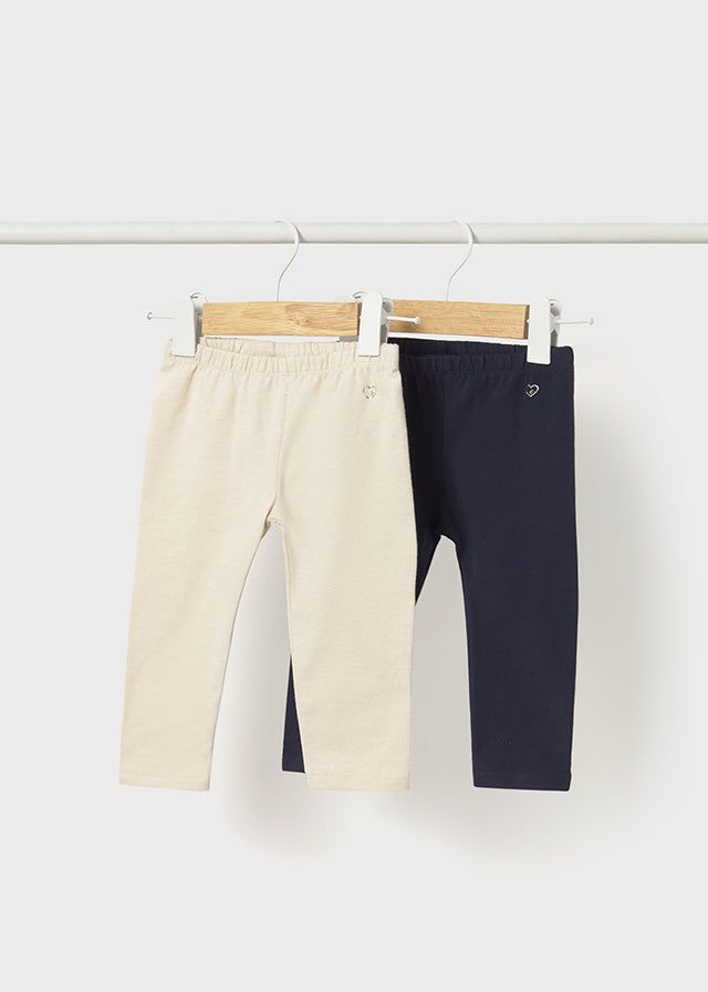 Leggings caldo cotone neonata Mayoral blu o crema Mayoral 6 Mesi 68cm