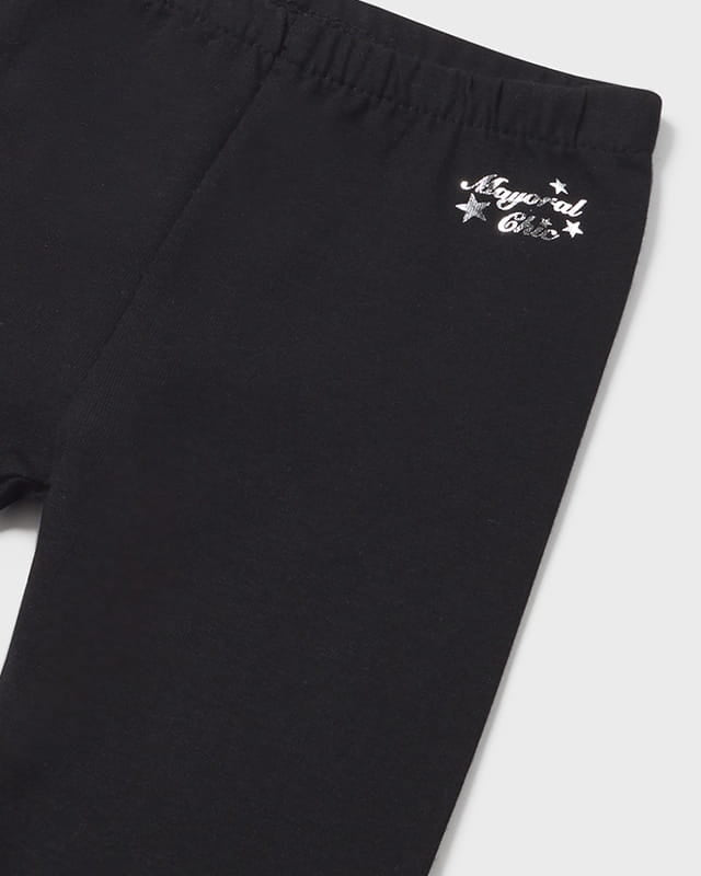 Leggings caldo cotone neonata Mayoral grigio o nero Mayoral Nero