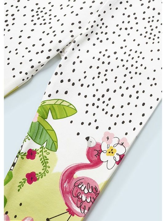 Leggings fresco cotone neonata Mayoral Fenicottero pois Mayoral 6 Mesi 68cm