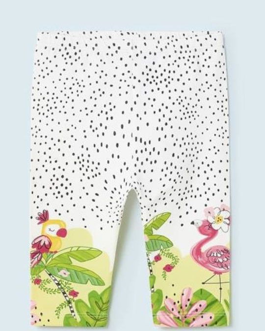 Leggings fresco cotone neonata Mayoral Fenicottero pois Mayoral 6 Mesi 68cm