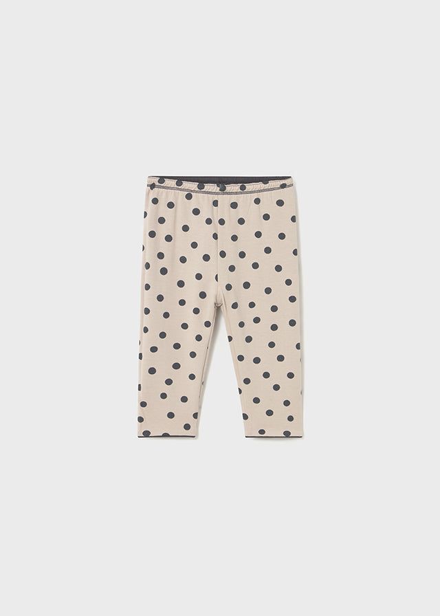 Leggings reversibile neonata Mayoral grigio piombo e pois Mayoral 6 Mesi 68cm