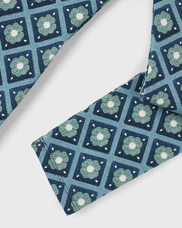 Leggings stampato bambina Mayoral fantasia verde e blu Mayoral 2 Anni 92cm