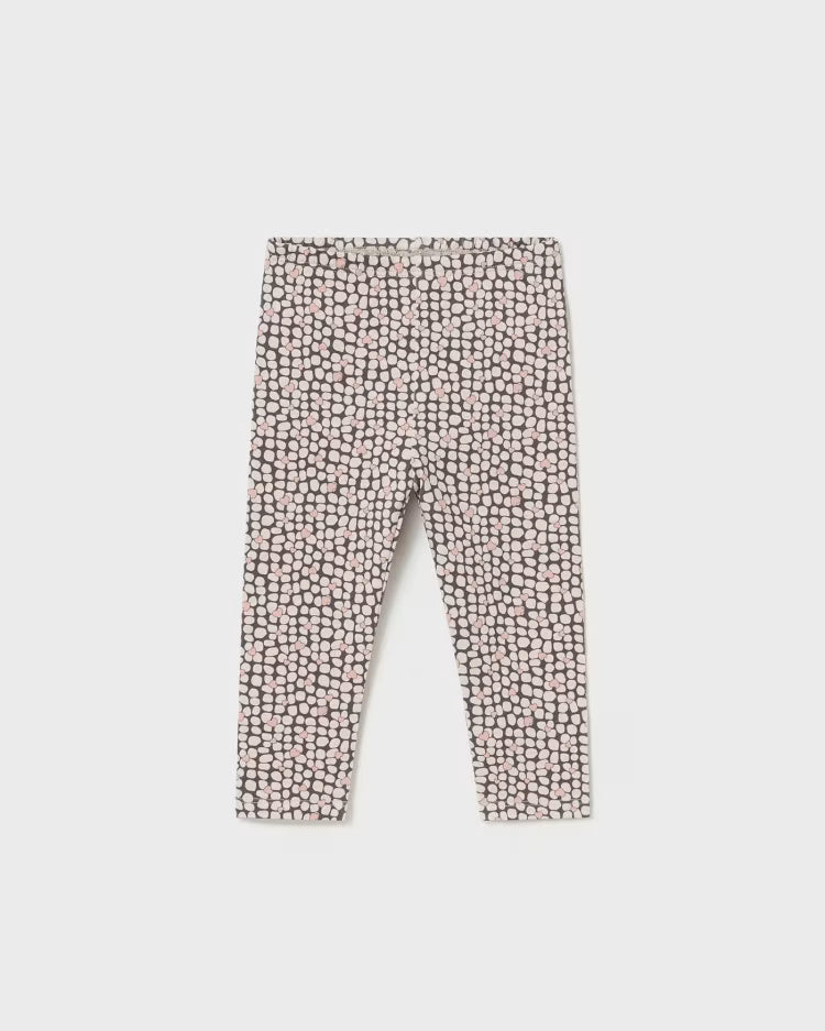 Leggings stampato neonata Mayoral grigio cuori rosa Mayoral Grigio