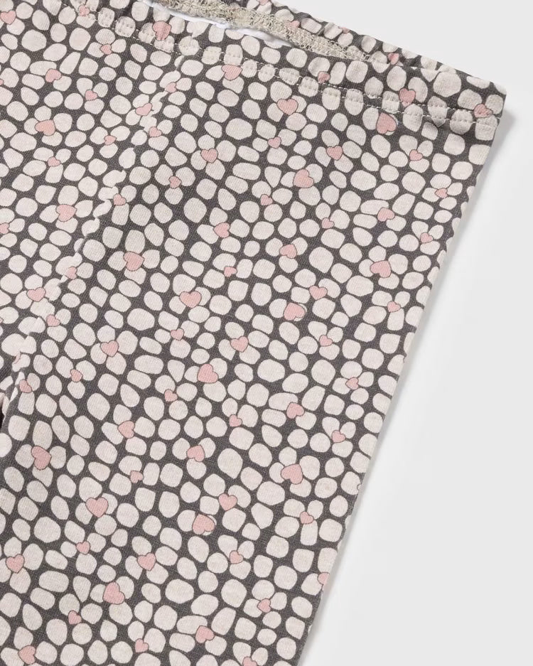 Leggings stampato neonata Mayoral grigio cuori rosa Mayoral Grigio