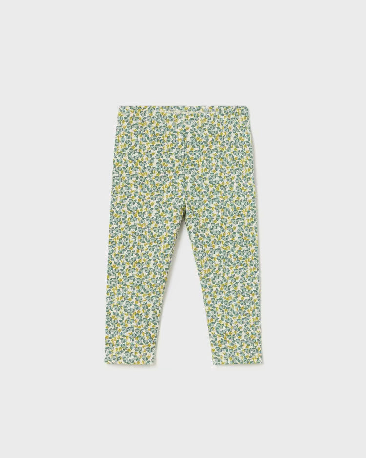 Leggings stampato neonata Mayoral floreale smeraldo Mayoral Smeraldo