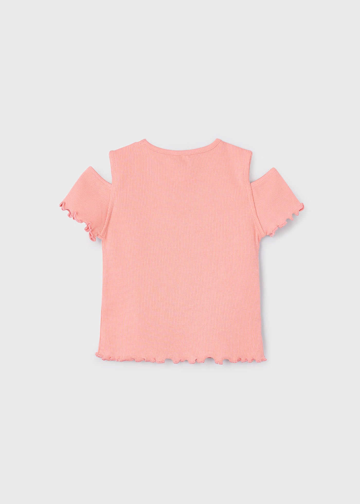 T-shirt manica spaccata bambina Mayoral rosa salmone Mayoral Rosa