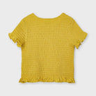 Maglietta bambina Mayroal modello toppino mostarda - ErreGiModaBimbo