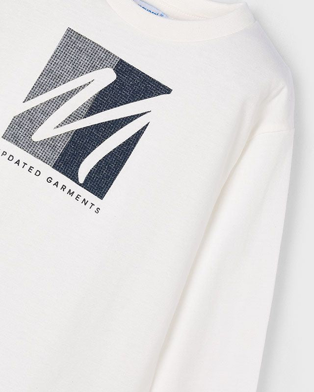 Maglietta bambino Mayoral applicazione M panna Mayoral 2 Anni 92cm