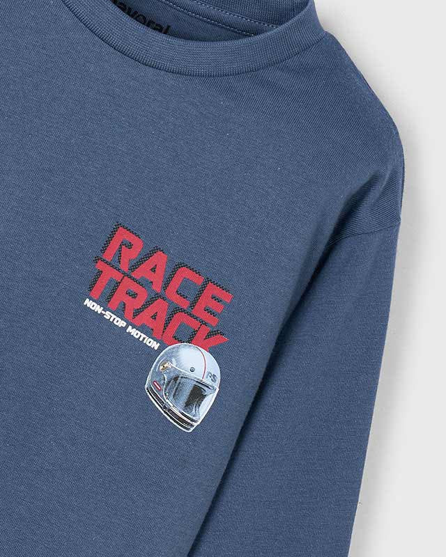 Maglietta bambino Mayoral casco moto blu air force Mayoral 2 Anni 92cm