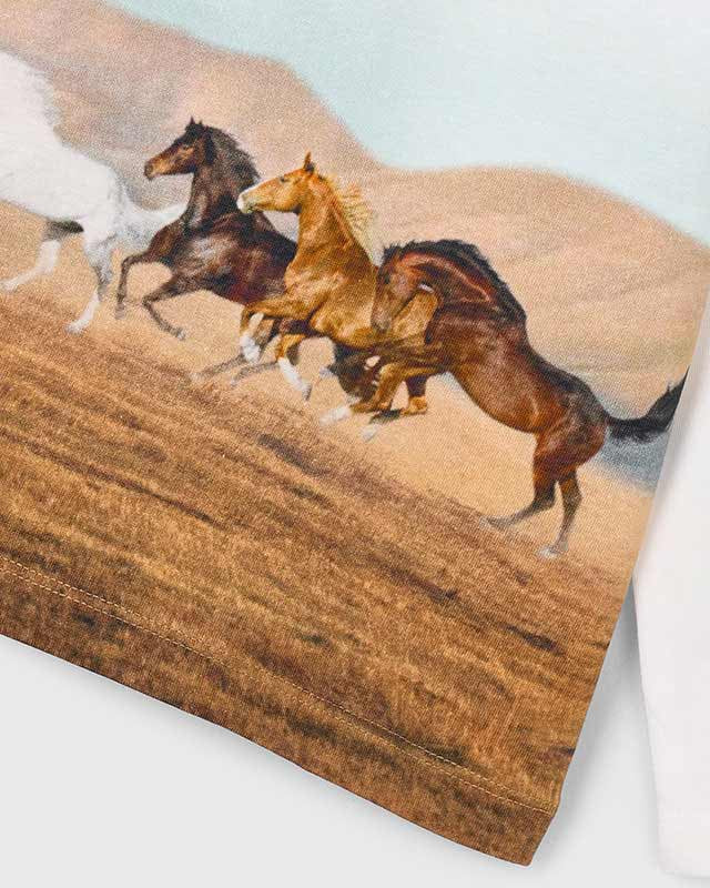 Maglietta bambino Mayoral Cavalli bianca Mayoral 2 Anni 92cm