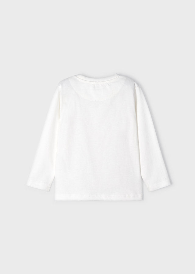 Maglietta bambino Mayoral Orso bianca - ErreGiModaBimbo
