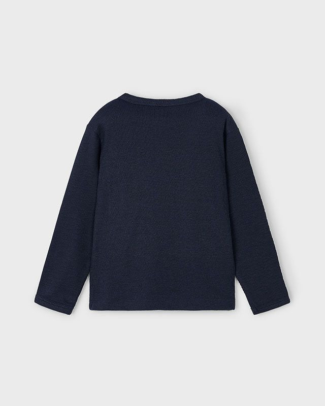 Maglietta bambino Mayoral taschino tinta unita blu navy Mayoral 2 Anni 92cm