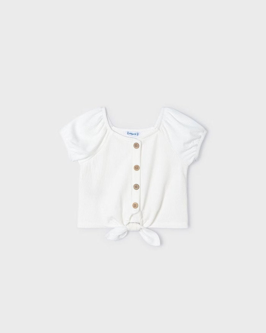 Maglietta canalè bambina Mayoral panna Mayoral Panna