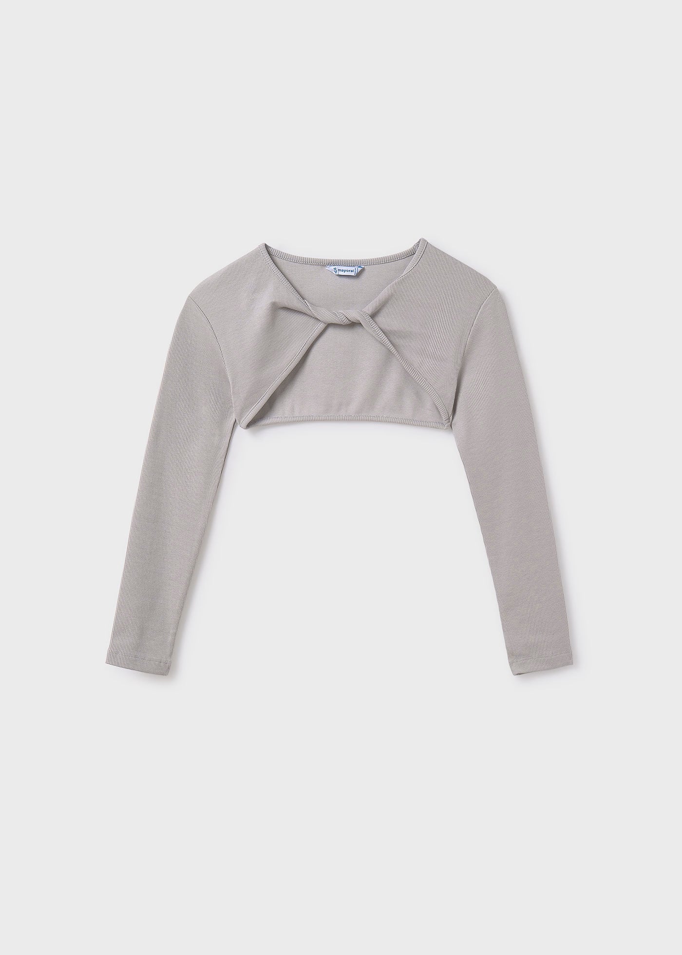 Maglietta con cardigan bolerino ragazza Mayoral grigio Mayoral Grigio