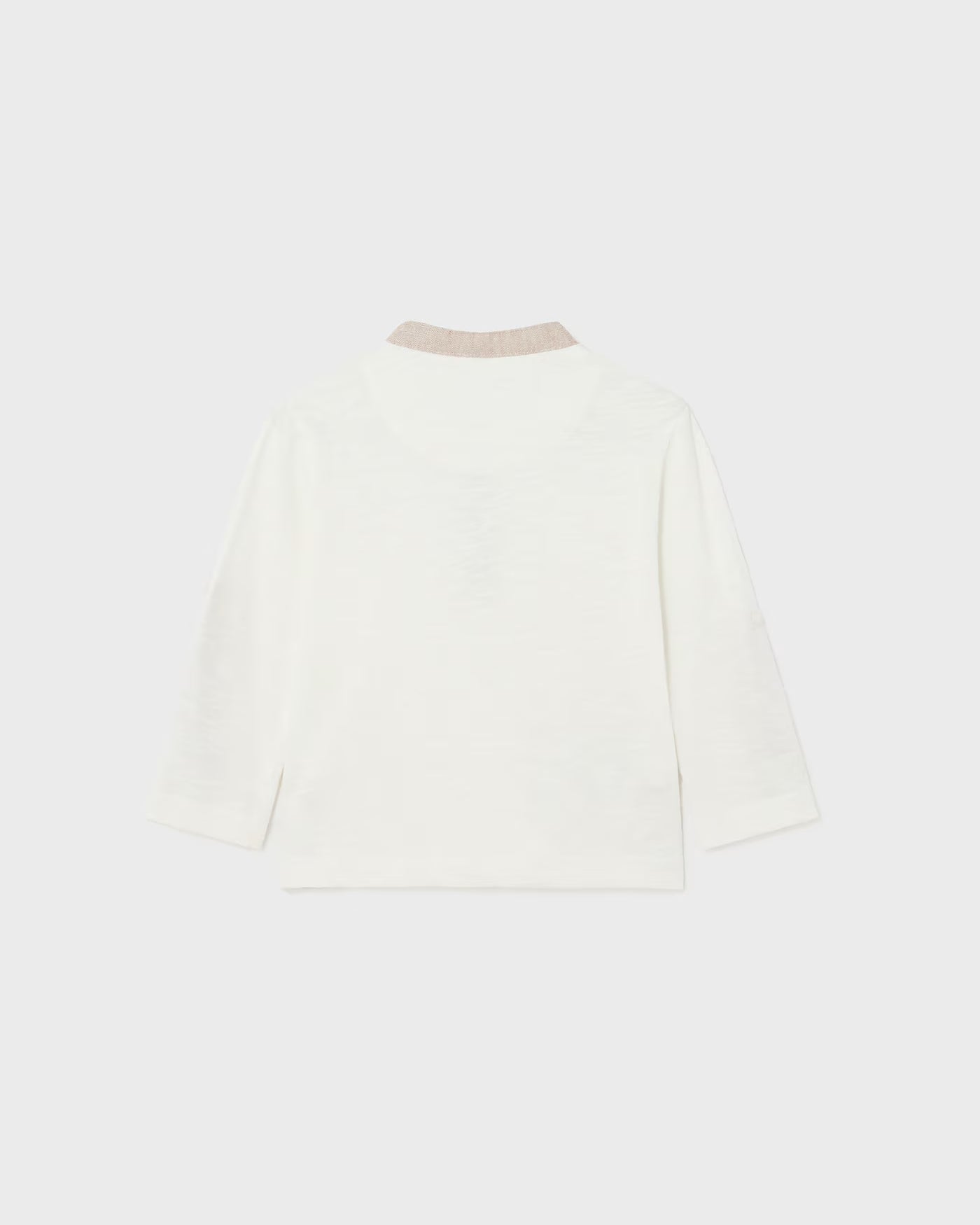 Maglietta manica rull-up fresco cotone neonato Mayoral panna Mayoral Panna