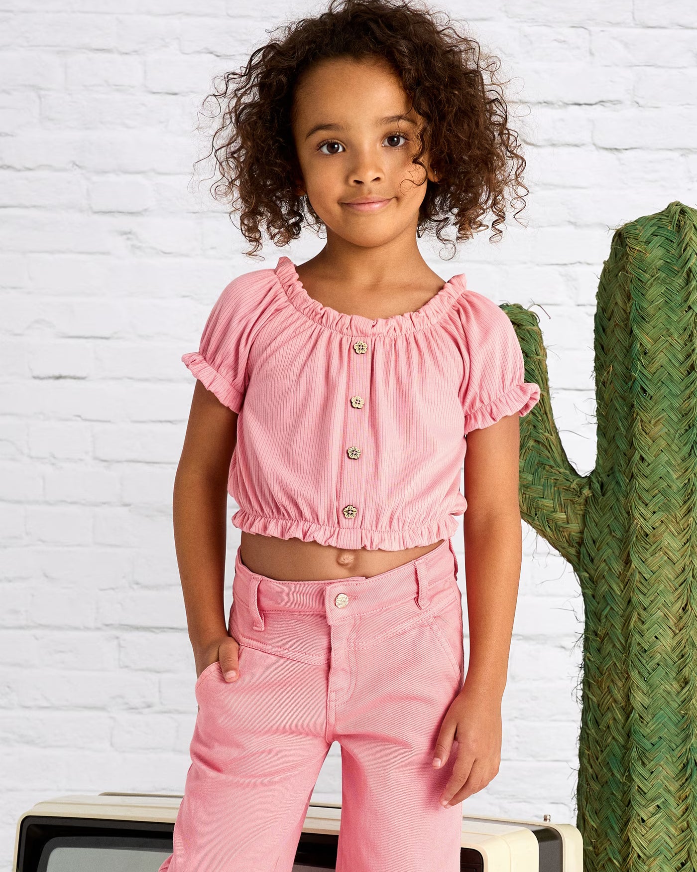 Maglietta corta a costine bambina Mayoral rosa salmone Mayoral 2 Anni 92cm