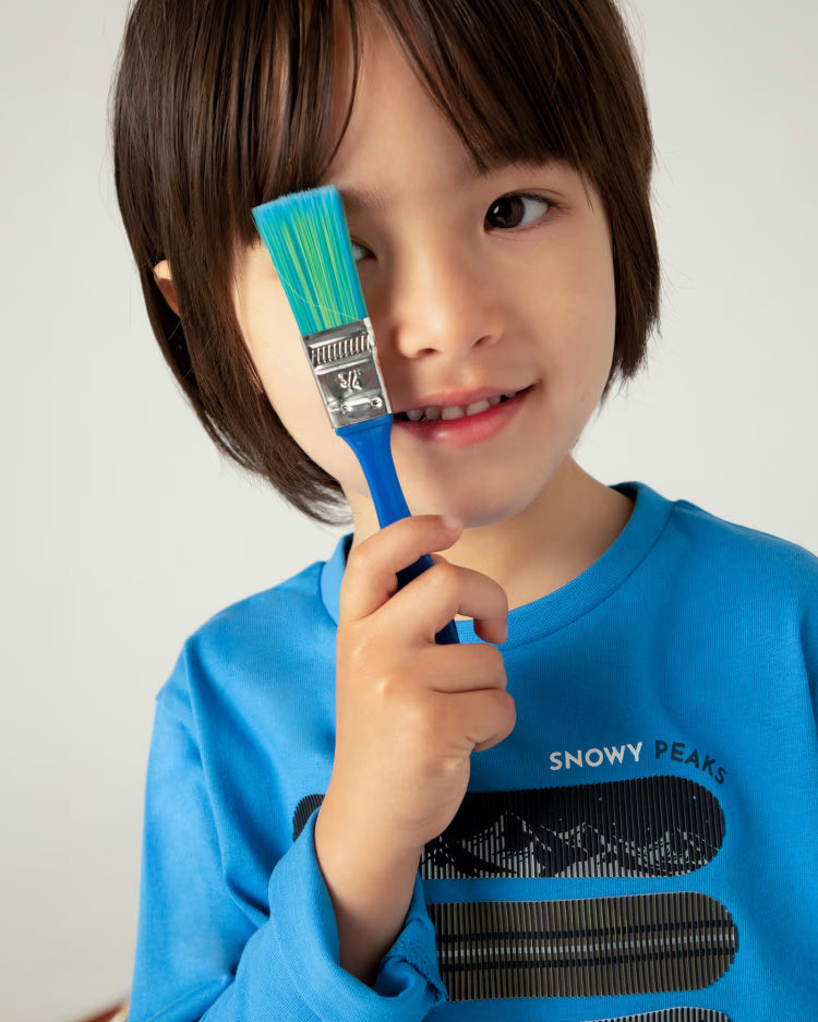 Maglietta caldo cotone bambino Mayoral Snowboard lenticolare blu Mayoral Blu