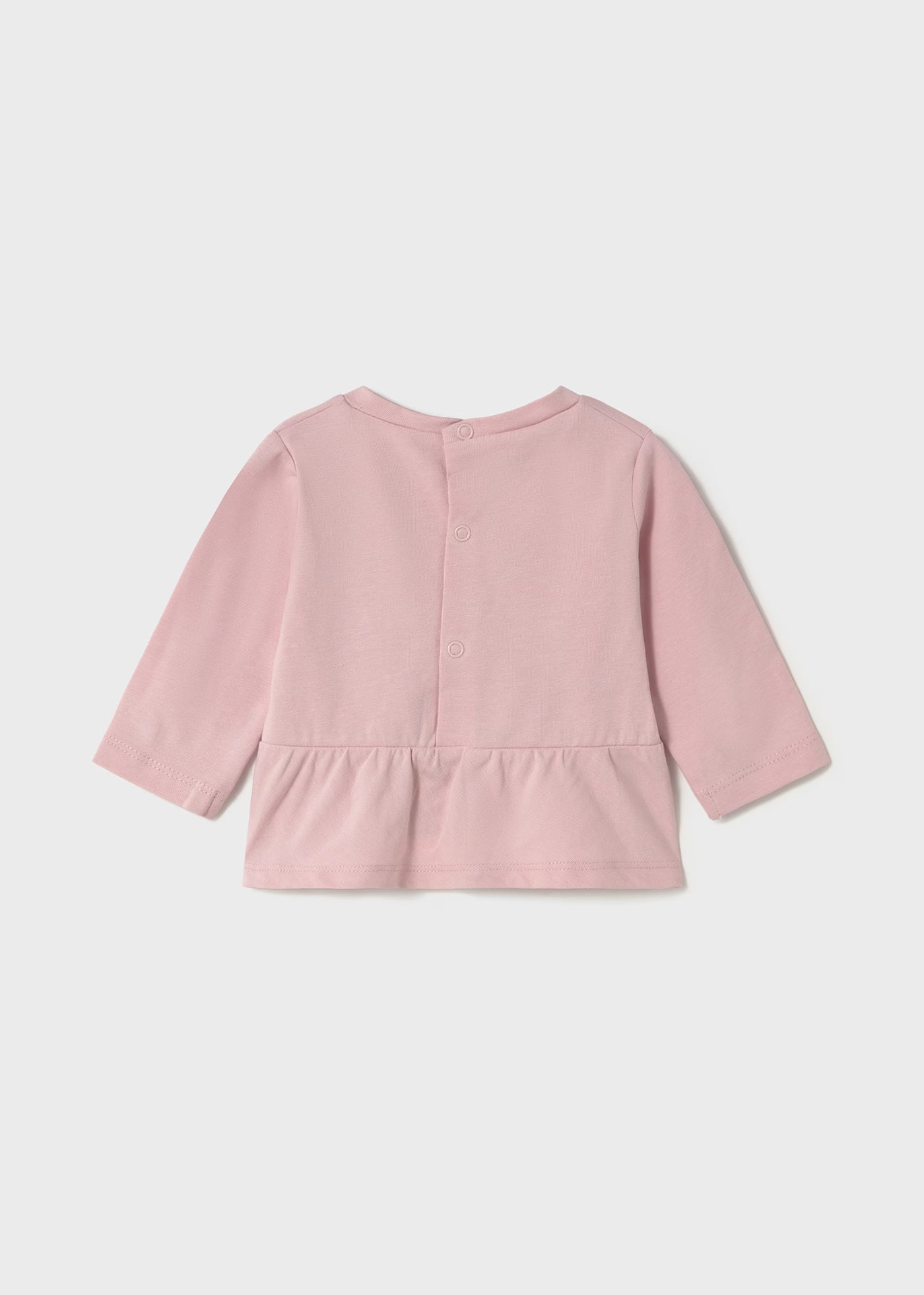 Maglietta manica lunga neonata Mayoral teddy rosa Mayoral Rosa