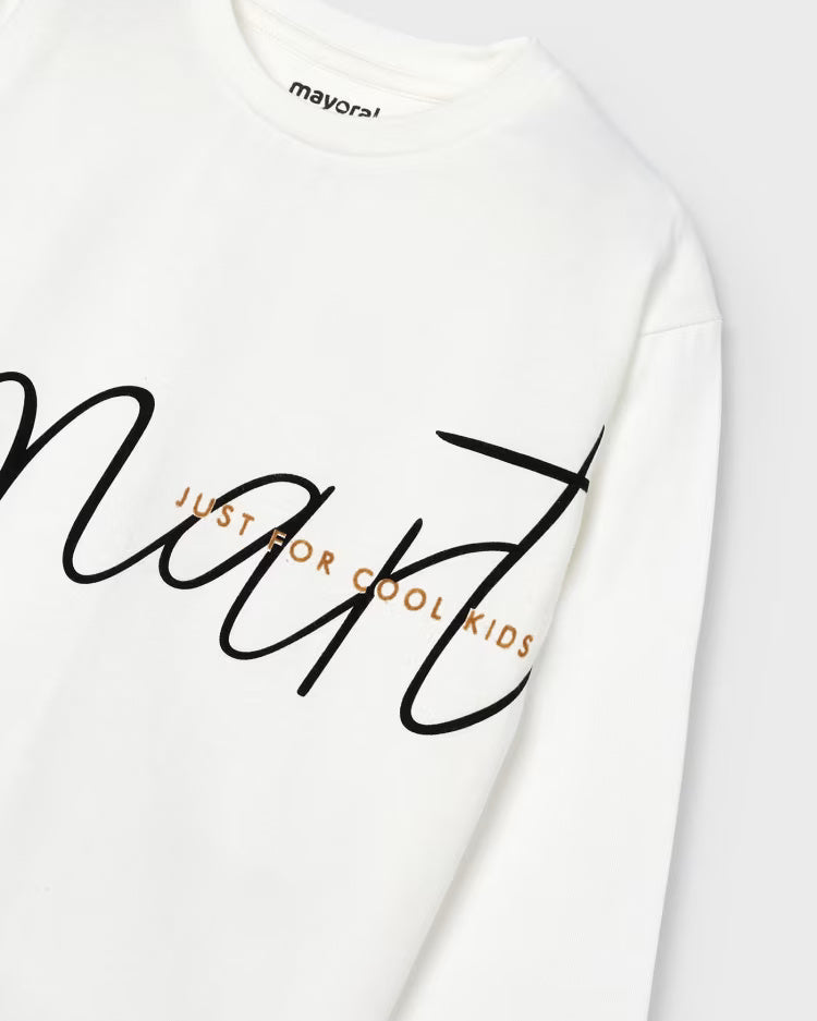 Maglietta caldo cotone bambino Mayoral bianca Smart Mayoral Bianco
