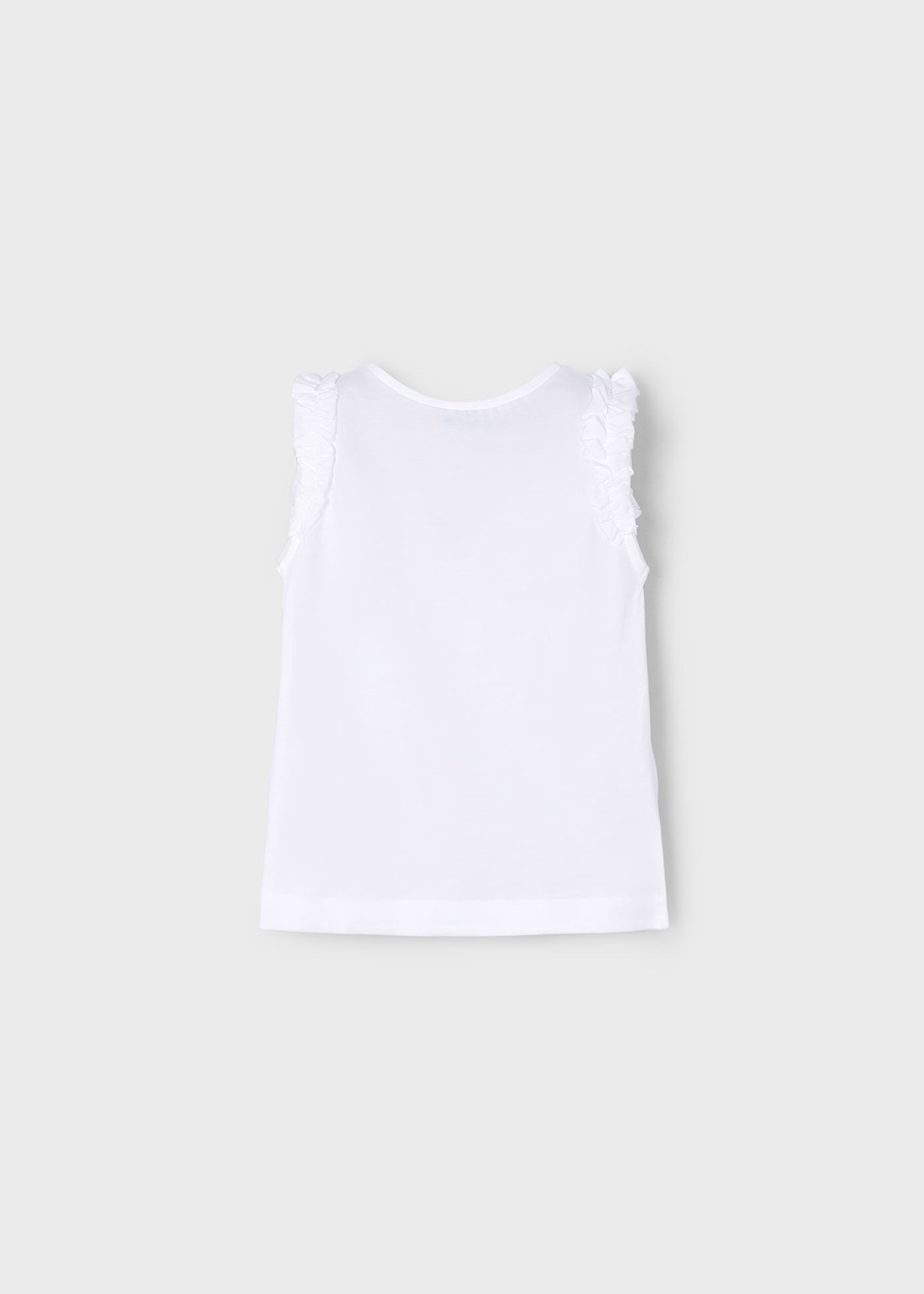 T-Shirt smanicata bambina Mayoral bianca - magenta anguria Mayoral Bianco