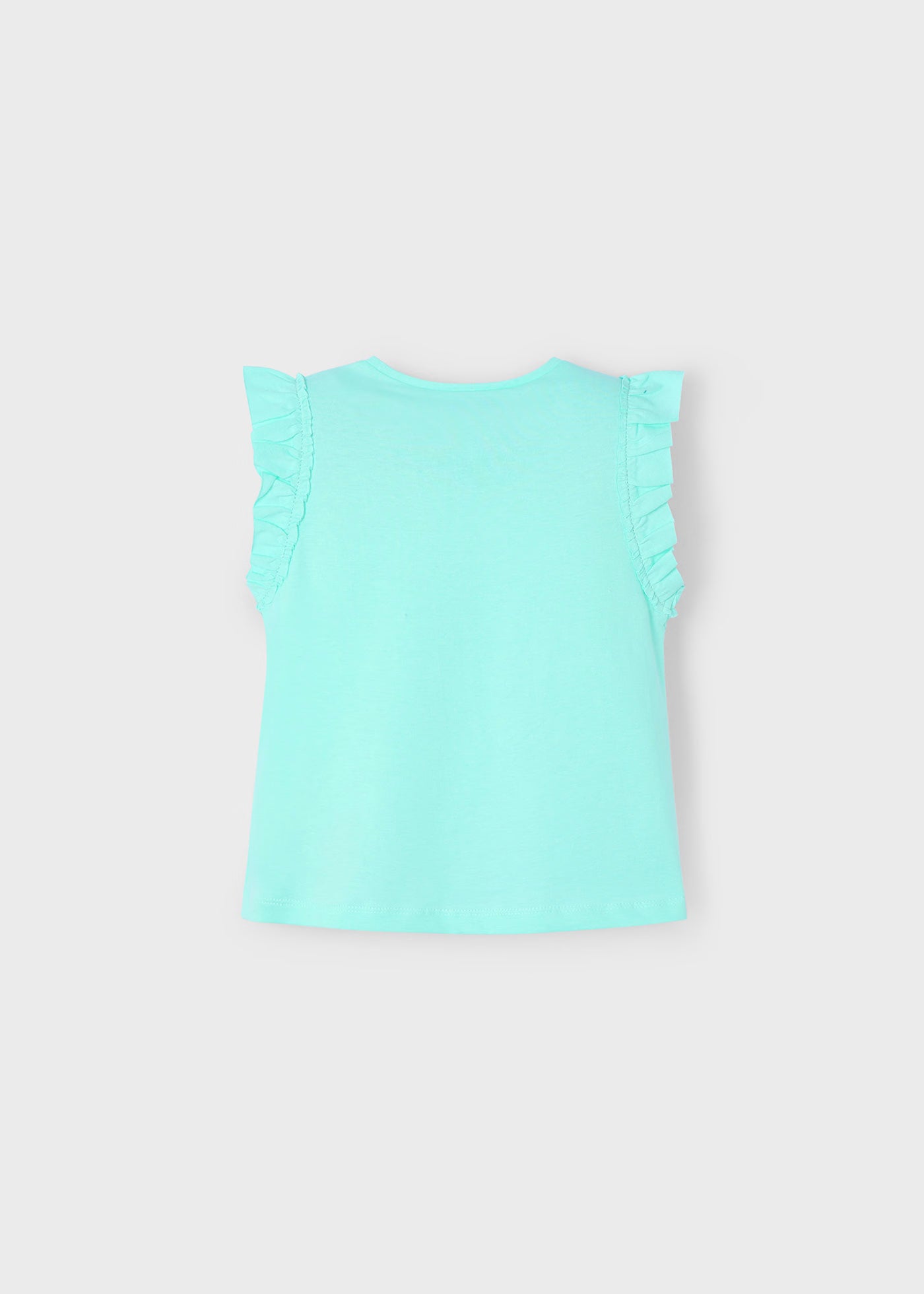 T-Shirt smanicata traforata bambina Mayoral acqua Mayoral 2 Anni 92cm