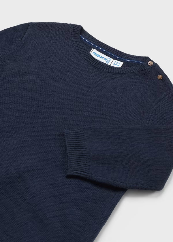 Maglioncino basico neonato Mayoral blu - ErreGiModaBimbo