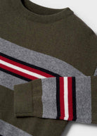 Maglioncino jersey bambino Mayoral righe verde - ErreGiModaBimbo