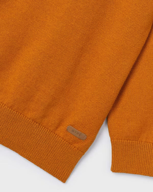 Maglione girocollo cotone basico bambino Mayoral arancione Mayoral Arancione