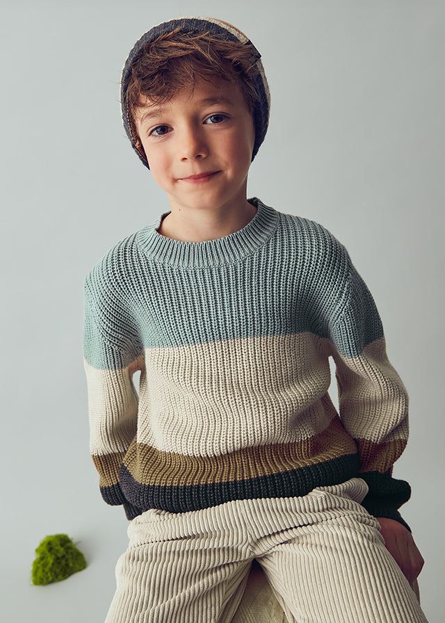 Maglione dettagli costine bambino Mayoral fasce Mayoral 2 Anni 92cm