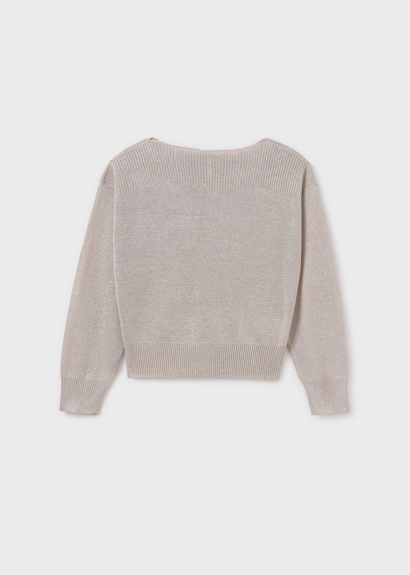 Maglione dettagli costine ragazza Mayoral beige Mayoral Beige