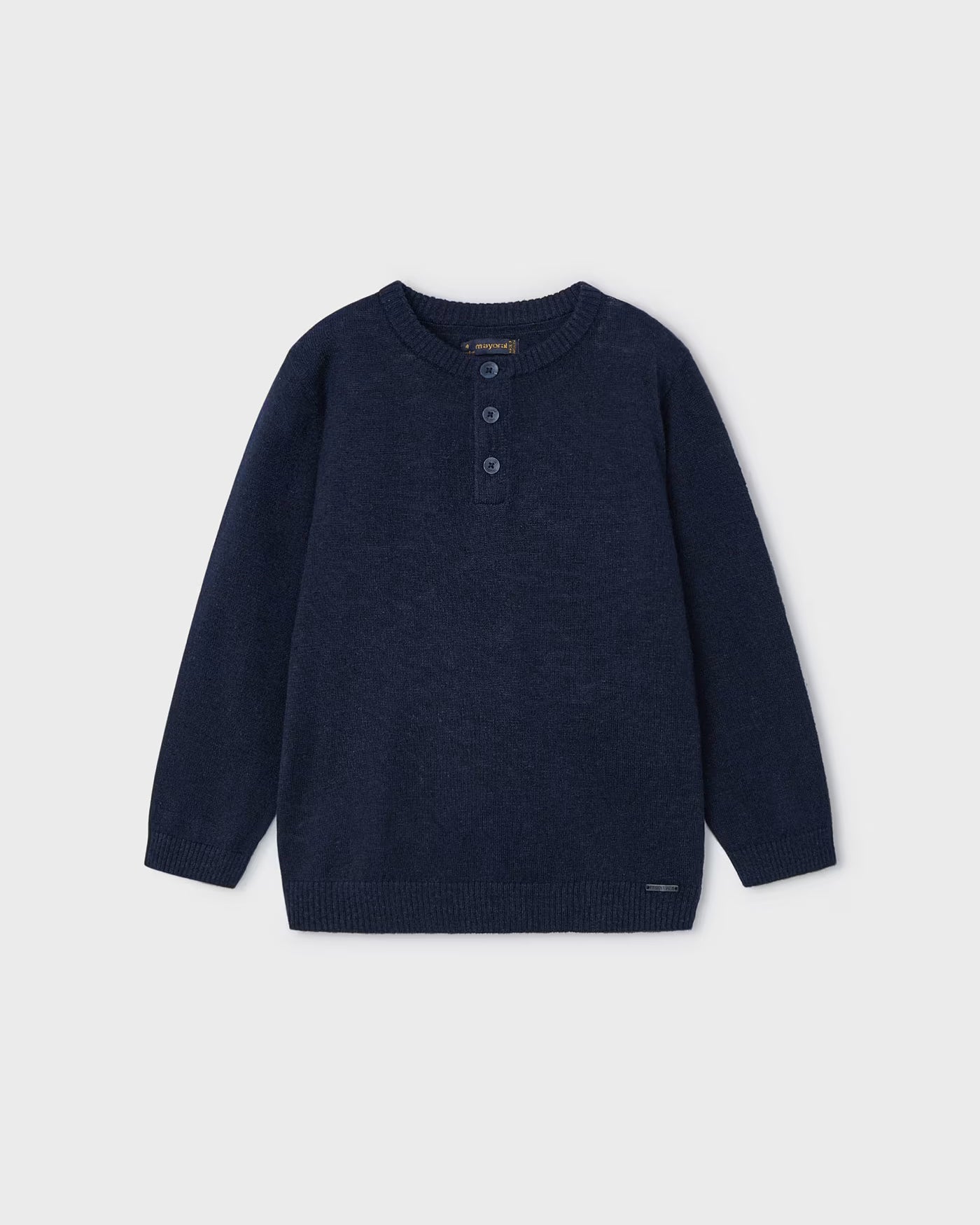 Maglione in lino con bottoni bambino Mayoral blu navy Mayoral Blu