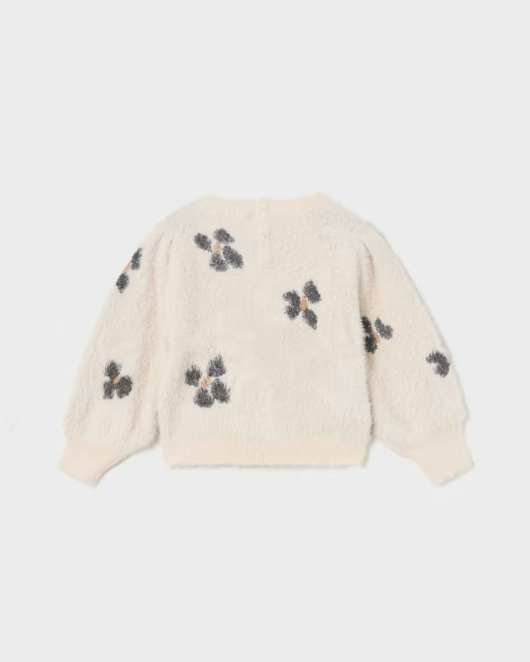 Maglione jacquard neonata Mayoral fantasia fiori - ErreGiModaBimbo