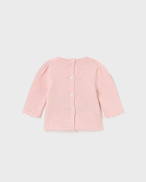 Maglione jacquard paesaggio rosa neonata Mayoral Newborn - ErreGiModaBimbo