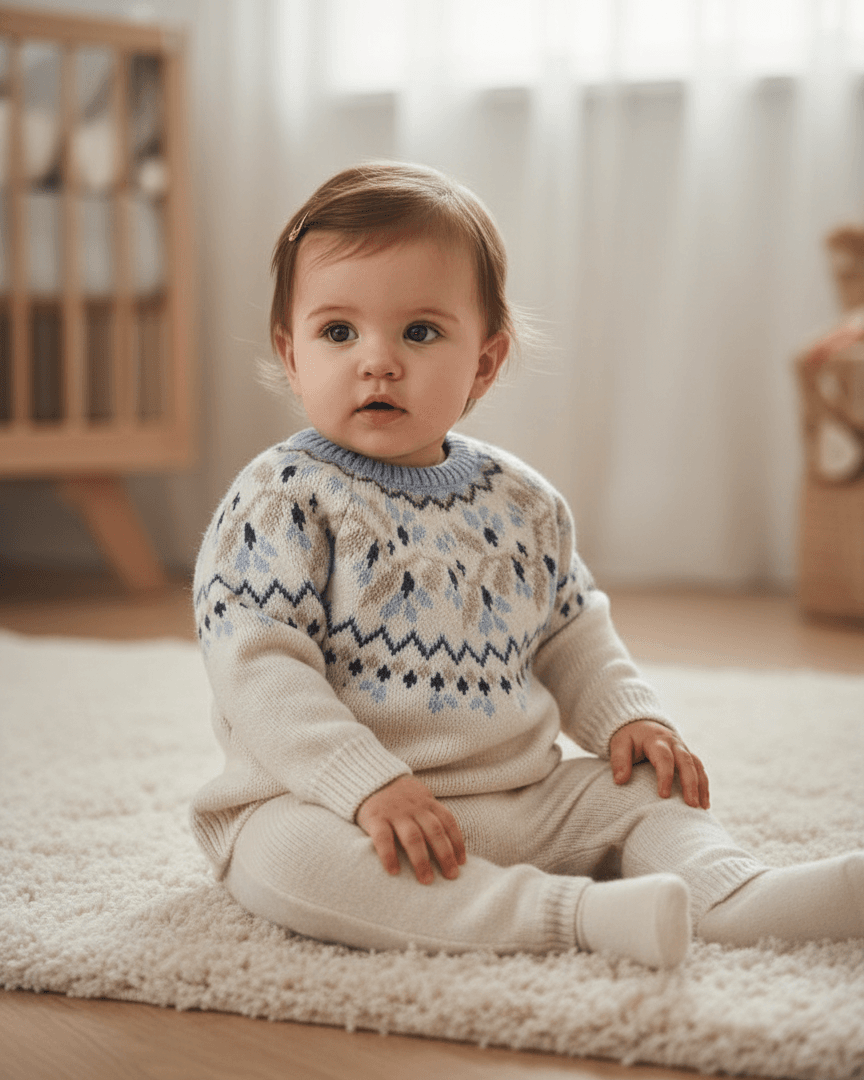 Maglione motivo jacquard neonata Mayoral pietra Mayoral 6 Mesi 68cm