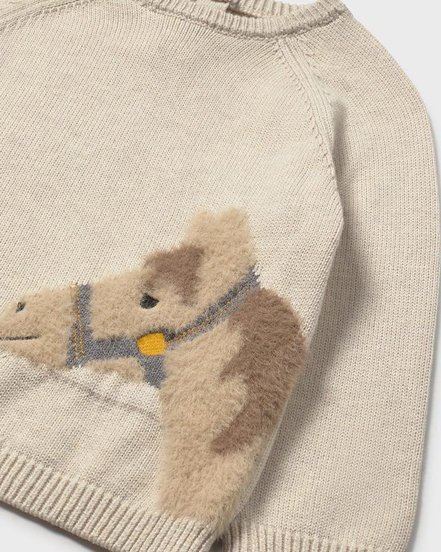 Maglione neonato Mayoral motivo peloso Cavallo beige Mayoral 6 Mesi 68cm