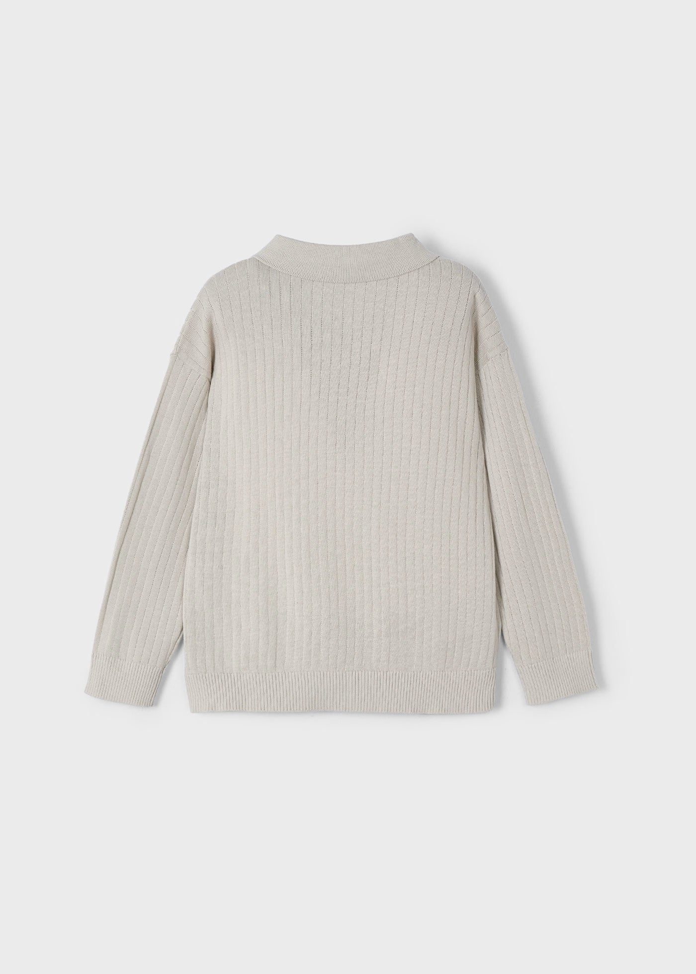 Maglione polo a costine bambino Mayoral grigio pietra Mayoral 2 Anni 92cm