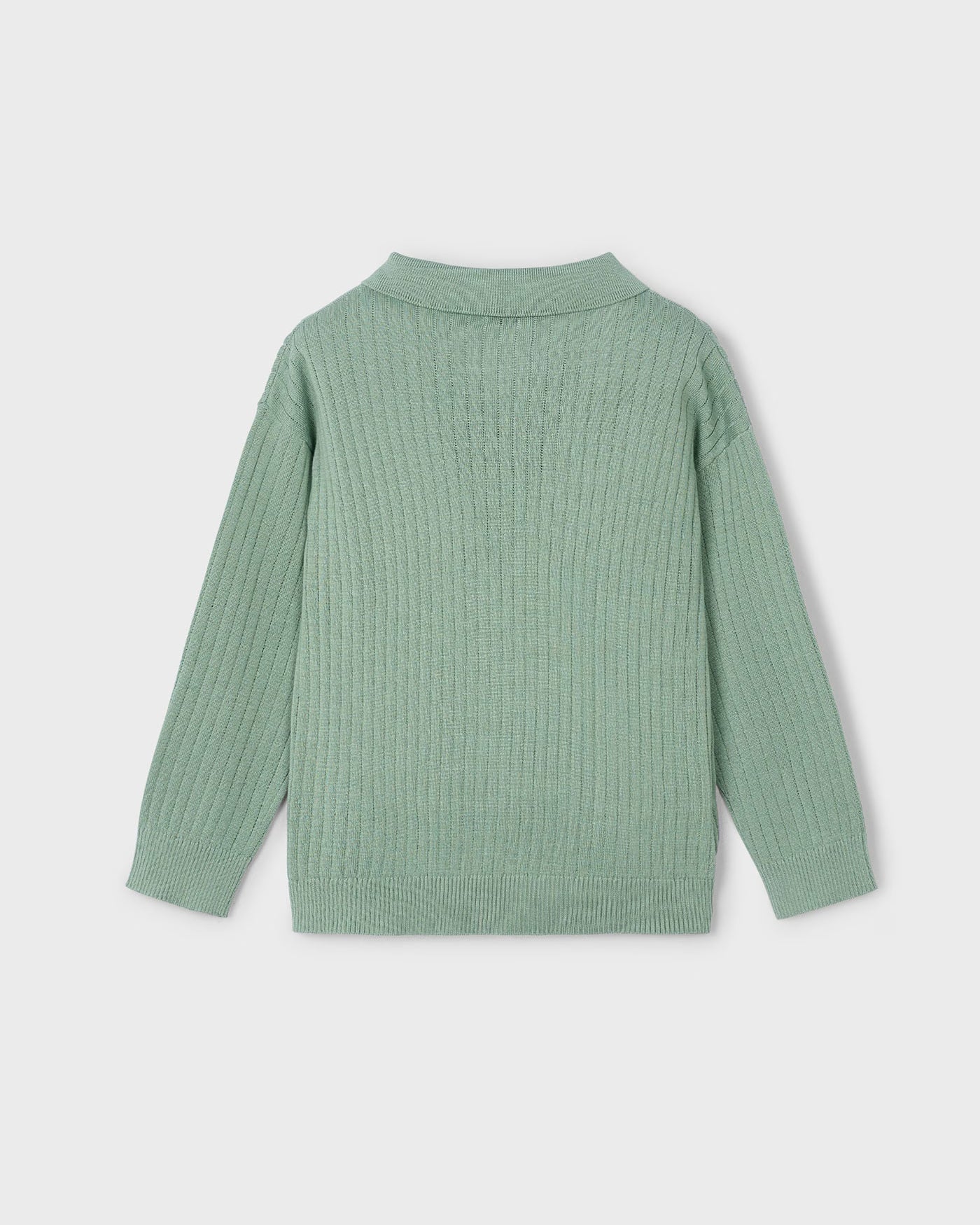 Maglione polo a costine bambino Mayoral verde alloro Mayoral Verde