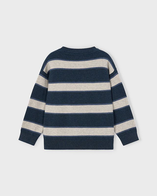 Maglione righe bambino Mayoral righe blu e beige Mayoral 2 Anni 92cm