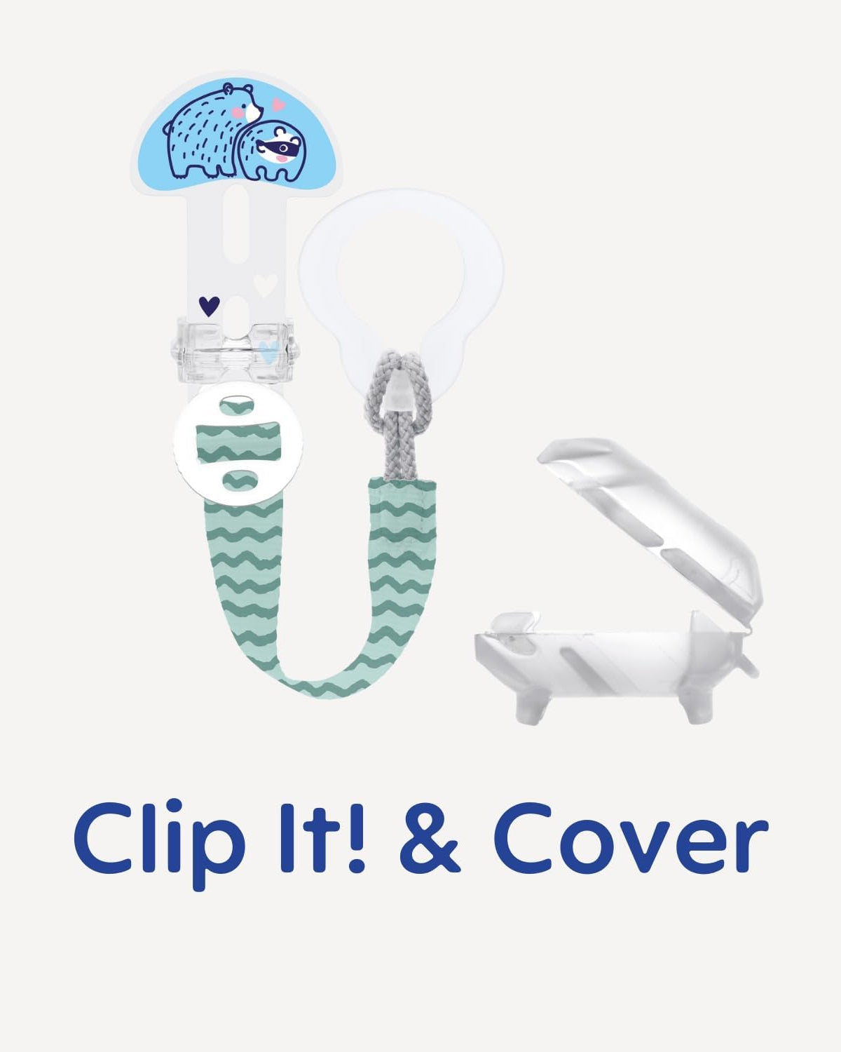 Porta ciuccio MAM Clip It regolabile e igienico