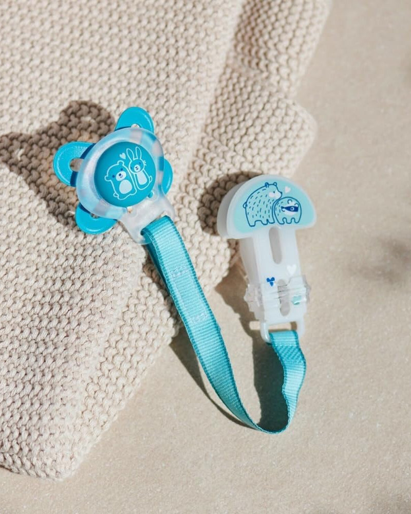 Ciuccio con clip e strap per neonati