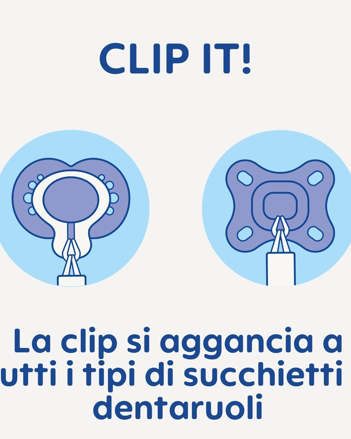 Neonato con ciuccio portaciuccio MAM