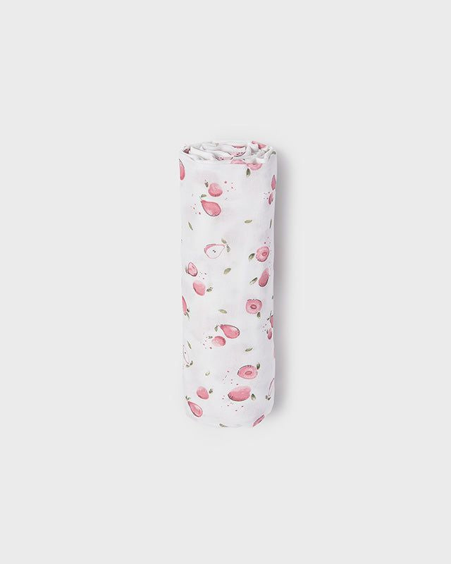 Mussolina garza grande neonata Mayoral Newborn frutta rosa Mayoral