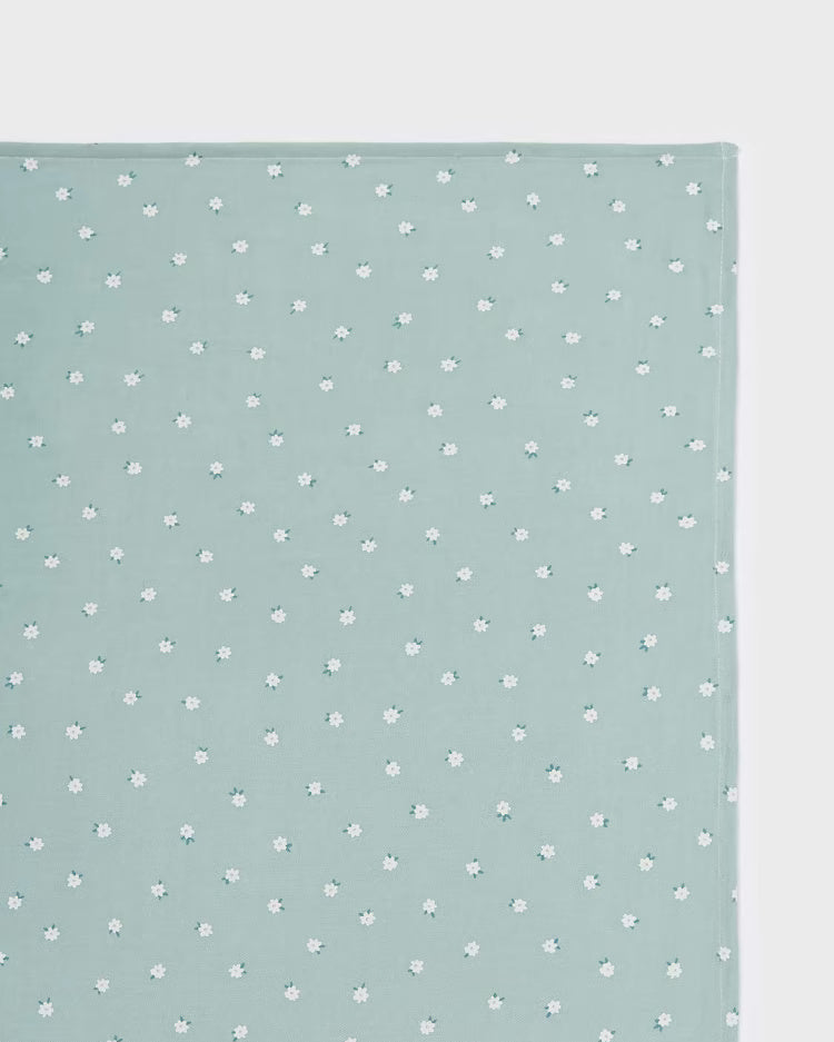 Mussolina grande cm114x114 neonati Mayoral Newborn verde floreale Mayoral Default Title