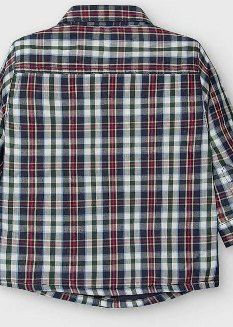 Overshirt foderata neonato Mayoral quadri verde blu rosso - ErreGiModaBimbo
