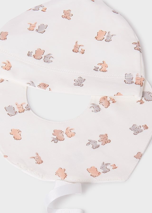 Pagliaccetto 3 pezzi unisex neonati Mayoral Newborn Coniglietti Mayoral Bianco