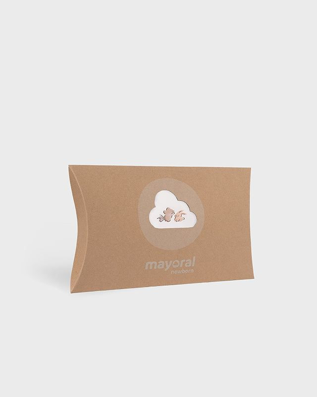 Pagliaccetto 3 pezzi unisex neonati Mayoral Newborn Coniglietti Mayoral Bianco